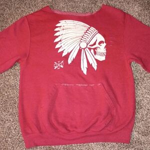 Kids Red Graphic Sweatshirt